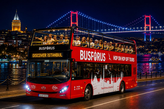 Istanbul Sightseeing Bus By Night 