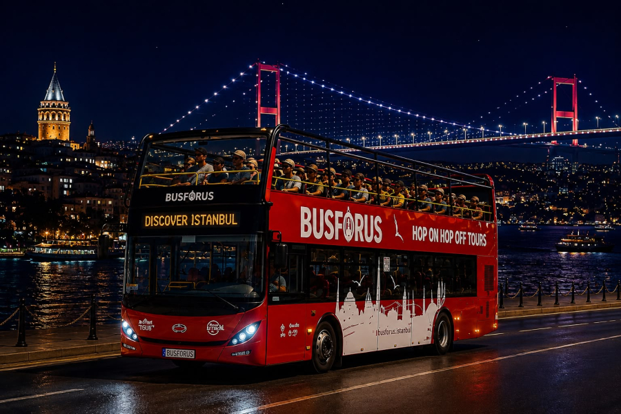 Istanbul Sightseeing Bus By Night 